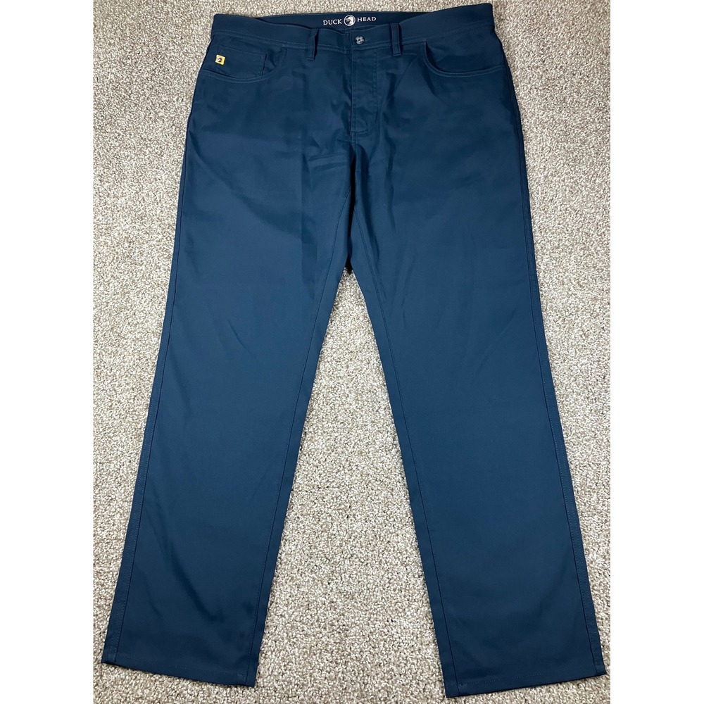 Duck Head Mens Performance 5-Pocket Pants Navy Blue D9-1021 36x30 (Fits 37x30)